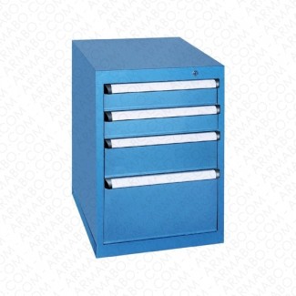 Armoire à tiroirs KOB - 4 tiroirs de 9 compartiments