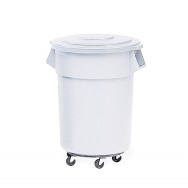 Conteneur à déchets blanc - 121 litres