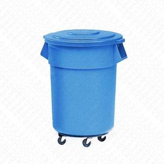Conteneur à déchets bleu - 121 litres