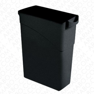 Conteneur tri sélectif noir - 87 litres