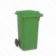 Conteneur à déchets vert 2 roues - 120 litres