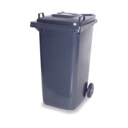 Conteneur à déchets gris 2 roues - 120 litres