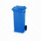 Conteneur à déchets bleu 2 roues - 120 litres