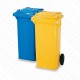 Conteneur à déchets bleu 2 roues - 240 litres