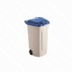 Conteneur à déchets bleu 2 roues - 100 litres