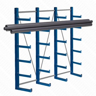 Cantilever 1 face - 6 bras X 4 montants