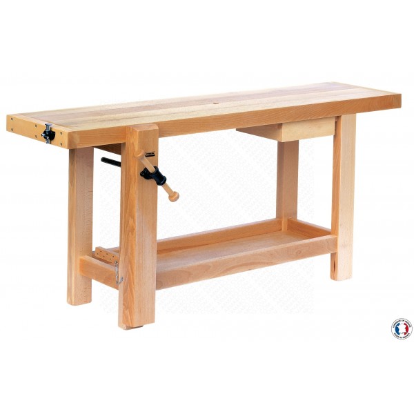 Etabli bois 1500 - Etablis et tables - L'atelier modulaire des