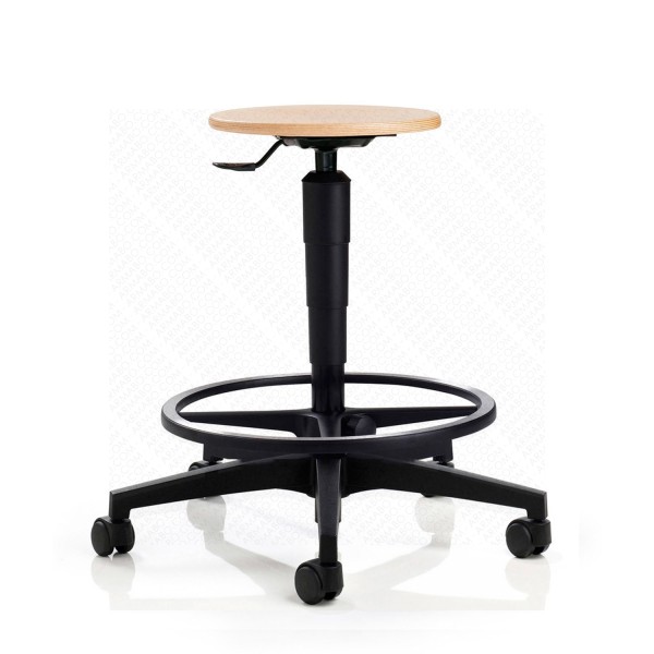 Tabouret d'atelier mobile haut - BoisIntitulé sous cat