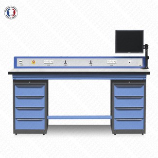 Établi électronicien 2 caissons pieds - Compatech