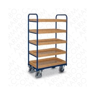 Chariot de transport 250KG - 5 bacs