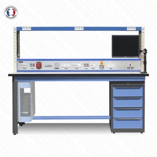 Établi électrotechnicien avec caisson pied et étagère - Urphen