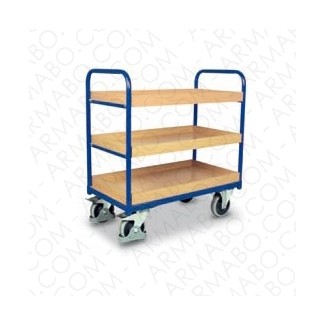 Chariot de transport 250KG - 3 bacs 