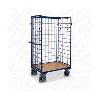 Chariot de transport haut 500KG - 3 ridelles 1 plateau