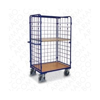 Chariot de transport 500KG - 3 ridelles 2 plateaux