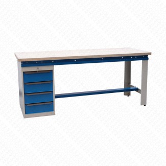 Établi avec caisson pied 4 tiroirs Armabo - ML2