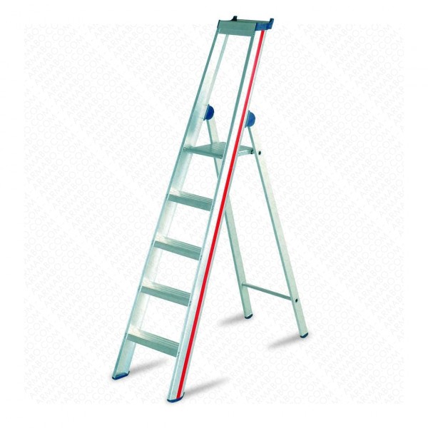 Escabeau professionnel aluminium 5 marches H302 cm