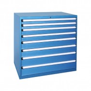 Armoire à tiroirs HUB - 8 tiroirs renforcés de 24 compartiments